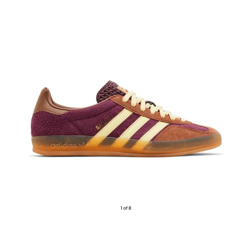 Adidas Women's Burgundy and Brown Sneakers